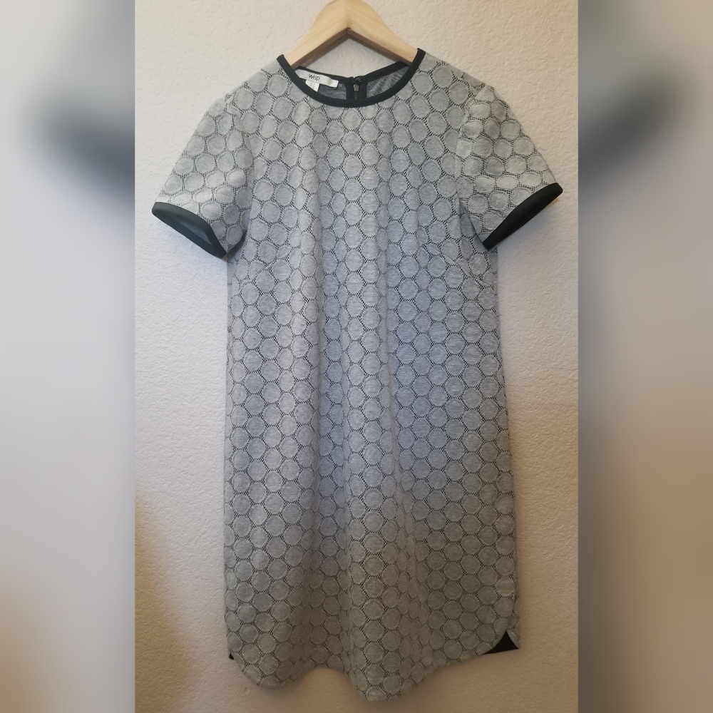 Wisp Grey Knit Polka-dot Dress US Size 6